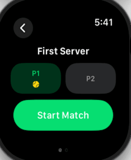 Deuce — First server